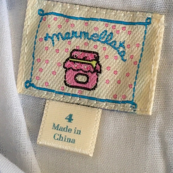 Marmellata Little Girl Floral Blue/White Dress size 4. - Picture 3 of 9